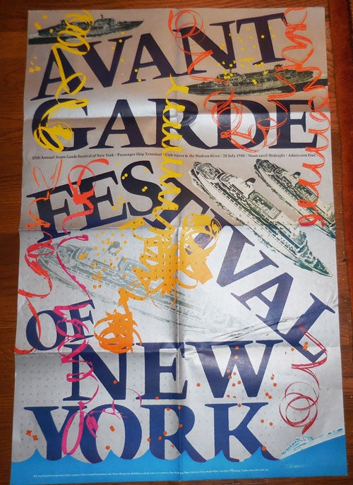 Item #32236 Original Poster for The 15th Annual Avant Garde Festival of New York. Art Ephemera - Jim McWilliams.