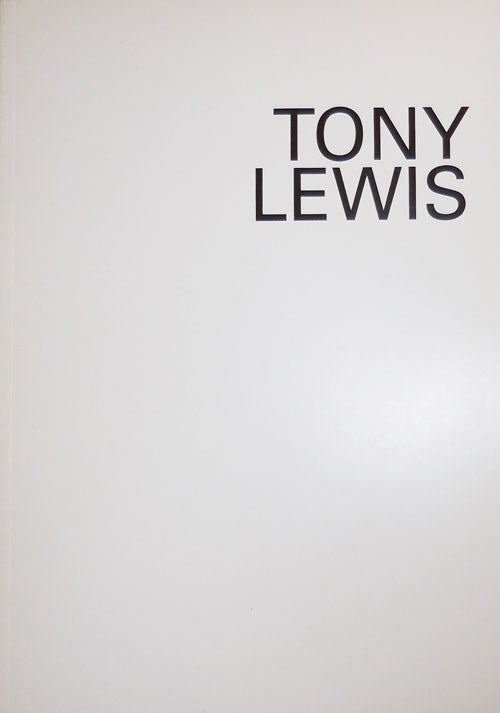 Item #32240 Tony Lewis. Tony Art - Lewis, Hamza Walker.