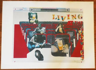 Item #32314 Living At The Movies (Original Inscribed Silkscreen). Larry Silkscreen - Rivers