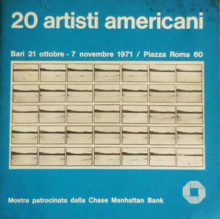 Item #32440 20 Artisti Americani. Pietro Art - Marino, Mel Bochner Carl Andre, Donald Judd,...