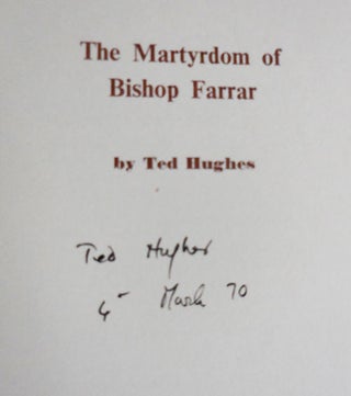 The Martyrdom of Bishop Farrar (Signed)