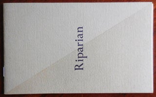 Item #32632 Riparian (Signed Limited Edition). Anne Waldman, Andrew Schelling