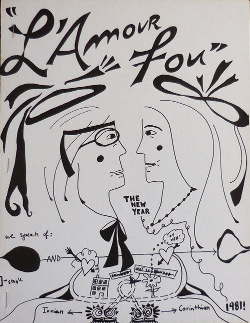 Item #32651 L'Amour Fou (Signed by Both Poets). Bernadette Mayer, Lewis Warsh.