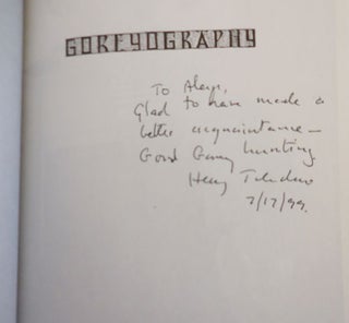 Goreyography: a Divers Compendium of & Price Guide To the Works of Edward Gorey (Inscribed by Henry Toledano and Signed by Malcolm Whyte)
