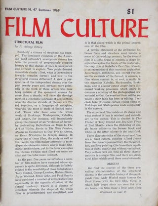 Item #32718 Film Culture Number 47. Jonas Film Magazine - Mekas