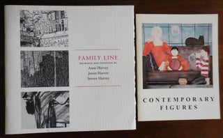 Item #32864 Family Line; Drawings and Paintings by Anne Harvey, Jason Harvey and Steven Harvey....