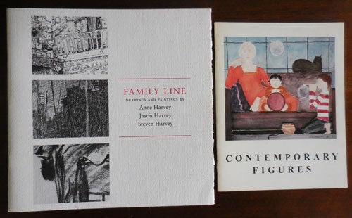 Item #32864 Family Line; Drawings and Paintings by Anne Harvey, Jason Harvey and Steven Harvey. Art - Anne Harvey / Jason Harvey / Steven Harvey.