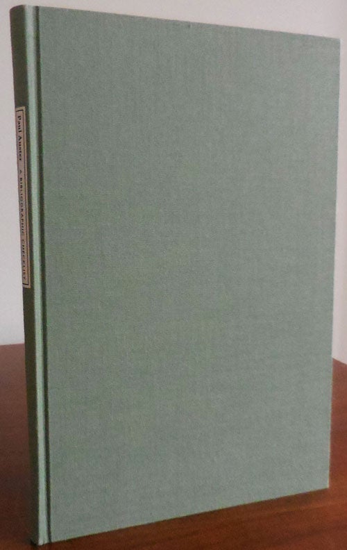 Item #32891 Paul Auster A Comprehensive Bibliographic Checklist of Published Works 1968 - 1994. William Bibliography - Drenttel, Paul Auster.