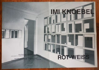 Item #32983 Rot-Weiss (Artist Exhibition Poster). Art Poster - Imi Knoebel