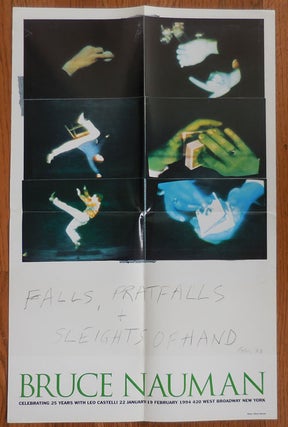 Item #32986 Falls, Pratfalls & Sleights Of Hand (Artist Exhibition Poster). Bruce Art Poster -...