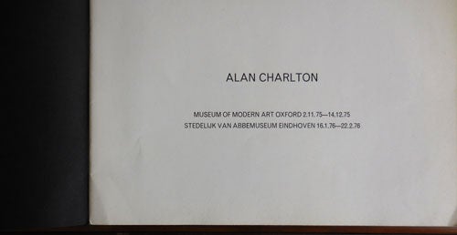 Item #32987 Alan Charlton; Drawings of Eight Paintings 1970. Alan Art - Charlton.