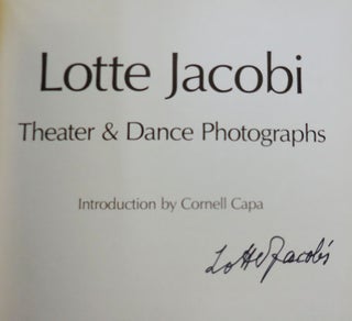 Theater & Dance Photographs (Signed)