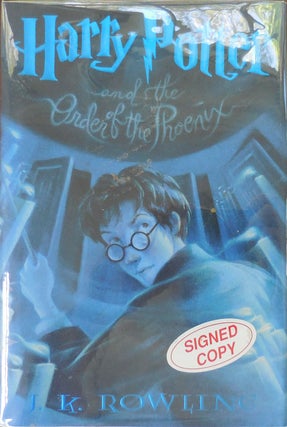 Item #33077 Harry Potter and the Order of the Phoenix (Signed by Illustrator). J. K. Children's -...