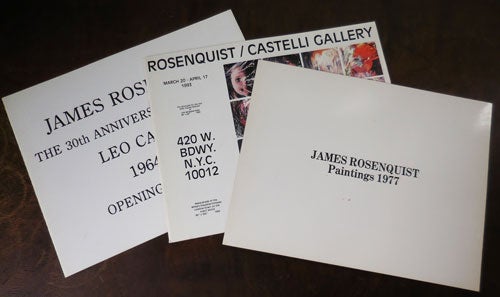 Item #33141 Three Artist Catalogs (Paintings 1977 / The Serenade For The Doll After Claude Debussy or Gift Wrapped Dolls / The 30th Anniversary Exhibition Leo Castelli 1964 - 1994. James Art - Rosenquist.