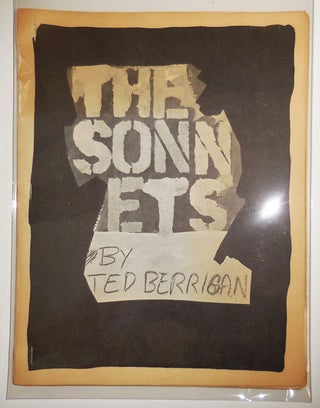 Item #33204 The Sonnets. Cover, Joe Brainard