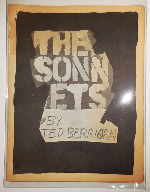 Item #33204 The Sonnets. Cover, Joe Brainard.