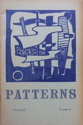 Item #33249 Patterns Volume III Number 4. Gladys LaFlamme, Arthur Perretta Donald W. Bolin, Mary...