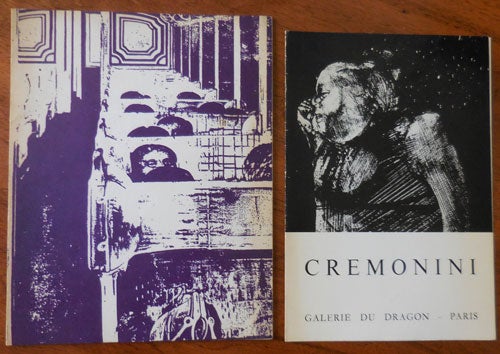 Item #33282 Cremonini Peintures Recentes (with Additional Gallery Promotional Card). Art - Cremonini.