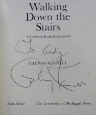 Walking Down The Stairs - Selections From Interviews ((Inscribed)
