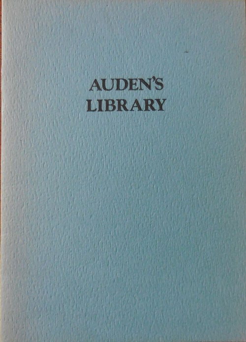 Item #33306 Auden's Library (Signed). Robert A. Wilson.