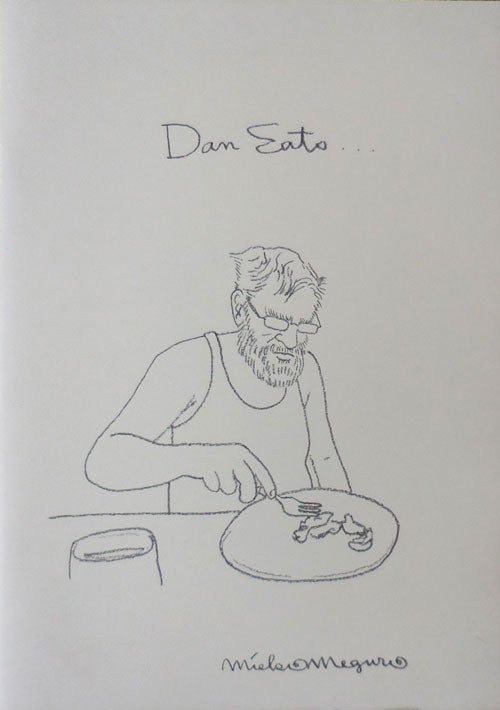 Item #33346 Dan Eats (Signed Limited). Mieko Artist Book - Meguro.