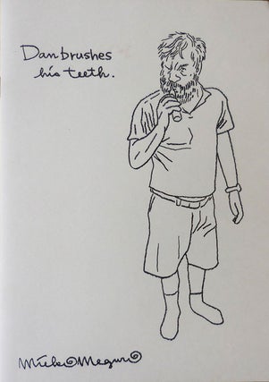 Item #33347 Dan Brushes His Teeth. (Signed Limited). Mieko Artist Book - Meguro