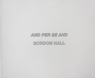 Item #33429 And Per Se And. Gordon Artist Book - Hall