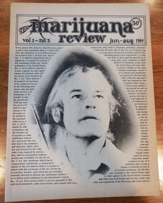 Item #33431 The Marijuana Review Volume 1 #3. Michael R. - Aldrich, Leary Allen Ginsberg, Timothy