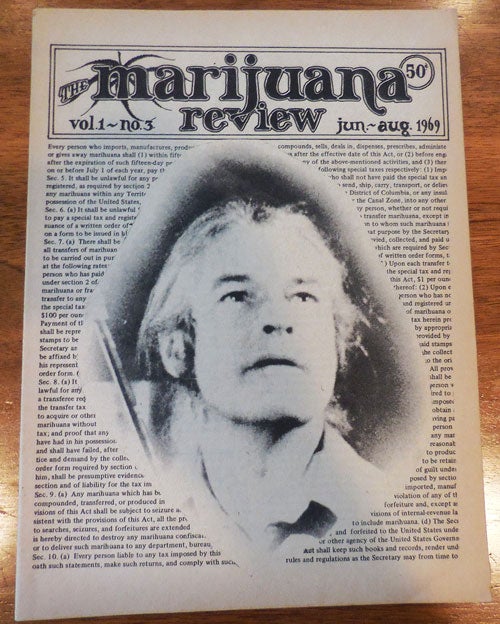 Item #33431 The Marijuana Review Volume 1 #3. Michael R. - Aldrich, Leary Allen Ginsberg, Timothy.
