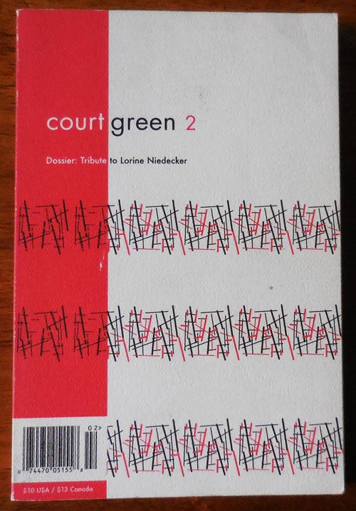 Item #33471 Court Green 2 Dossier: Tribute to Lorine Niedecker. Arielle Greenberg, Lorine Niedecker.