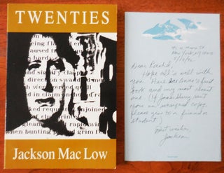 Item #33715 Twenties (Inscribed and with an A.L.S.); 100 Poems. Jackson Mac Low