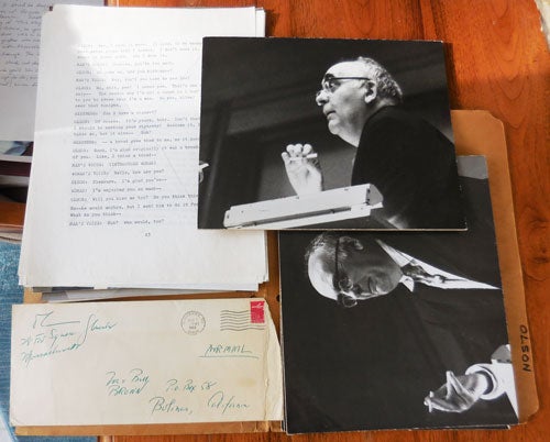 Item #33798 Small Archive of Original Material from the Coyote Press relating to poet Charles Olson with Photographs by Jim Hatch. Zoe, Bill Brown.