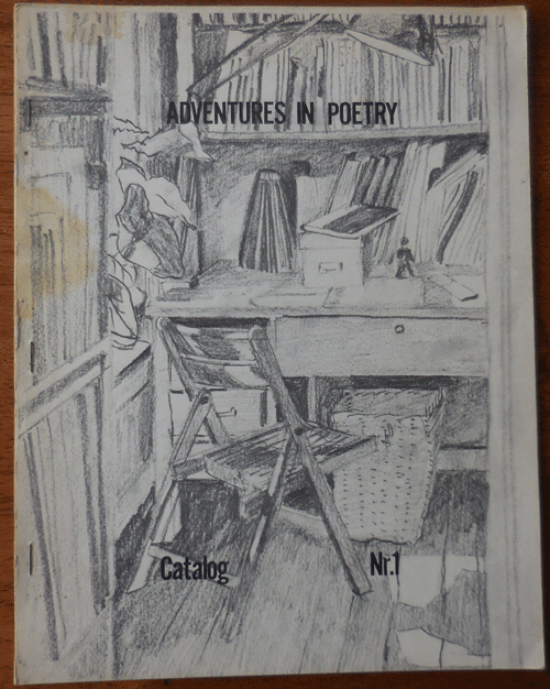 Item #33868 Adventures in Poetry Catalog Nr. 1. Larry Fagin.