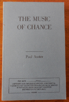 Item #33916 The Music of Chance (Proof Copy). Paul Auster