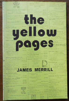 Item #34035 The Yellow Pages. James Merrill