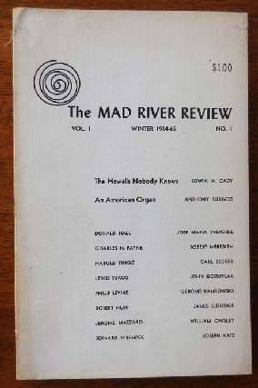 Item #34109 The Mad River Review Vol. 1 No. 1. Bernard Strempek, Donald Hall Anthony Burgess,...
