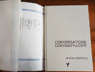 Item #34185 Conversations (Signed Limited Edition). Jerome Rothenberg