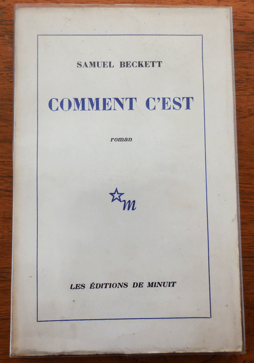 Item #34285 Comment C'est (Signed). Samuel Beckett.
