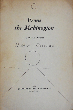 Item #34298 From The Mabinogion (Signed). Robert Duncan