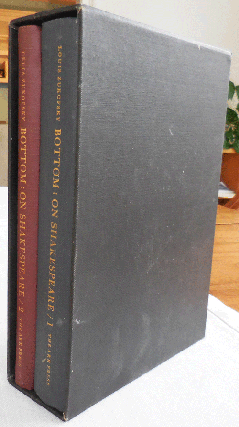 Item #34315 Bottom: On Shakespeare (Two Volumes in Slipcase). Louis and Celia Zukofsky