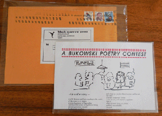 Item #34474 A Bukowski Poetry Contest (Wide and Moving - ). Charles Bukowski