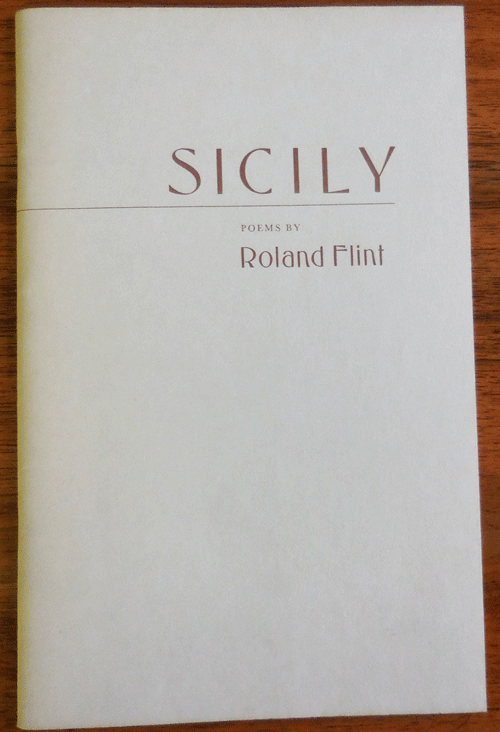 Item #34664 Sicily (Inscribed). Roland Flint.