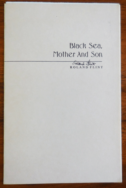 Item #34670 Black Sea, Mother And Son (Signed Broadside). Roland Flint.