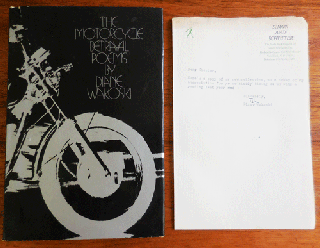 The Motorcycle Betrayal Poems (With Brief Typed Signed Letter