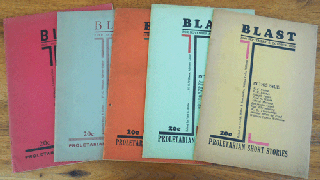 Item #34719 BLAST Proletarian Short Stories Issues 1 Through 5 (Complete Set). Fred R. Radical...