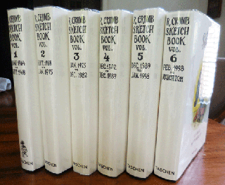 Item #34989 R Crumb Sketchbook Volume 1, 2, 3, 4, 5 and 6. R. Comix - Crumb