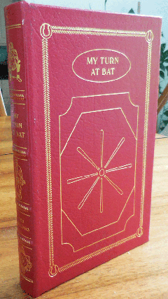 Item #35032 My Turn At Bat (Leatherbound Edition). Ted Baseball - Williams, John Underwood