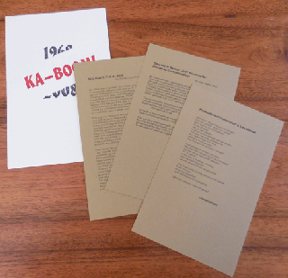 Item #35093 Ka-Boom! (Three Broadsides in Printed Envelope). Richard Krech / Charles Potts / John...