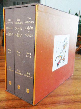 Item #35107 The Complete Calvin & Hobbes (Three Volume Set in Slipcase). Bill Cartoons - Watterson
