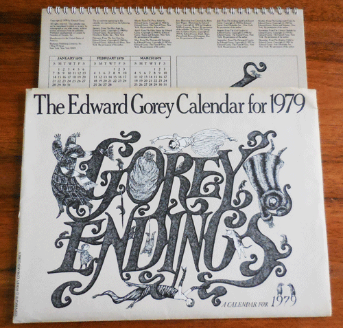 Item #35149 The Edward Gorey Calendar for 1979. Edward Calendar - Gorey.